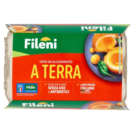 Fileni 6 Uova Fresche Italiane da allevamento a Terra 320 g